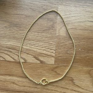 Gorjana beaded necklace In yellow gold 16 inches